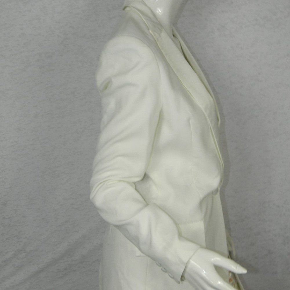 Blessed are‎ the  Meek Blazer  Size 4 White Tuxedo Oversize Menswear - Picture 8 of 11